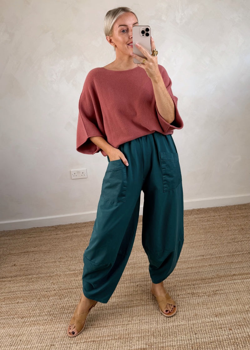 Moda casual pants - teal-The Style Attic