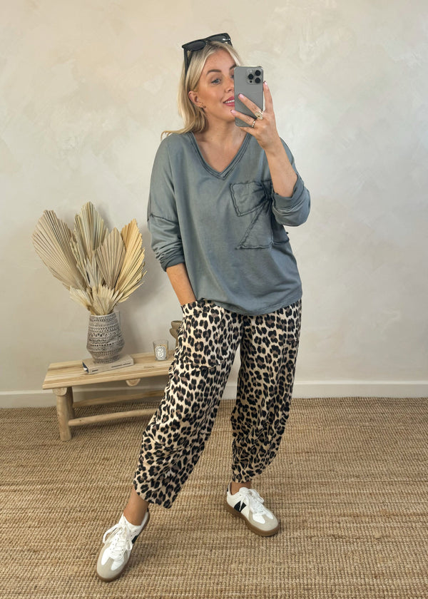 Moda pants - leopard-The Style Attic