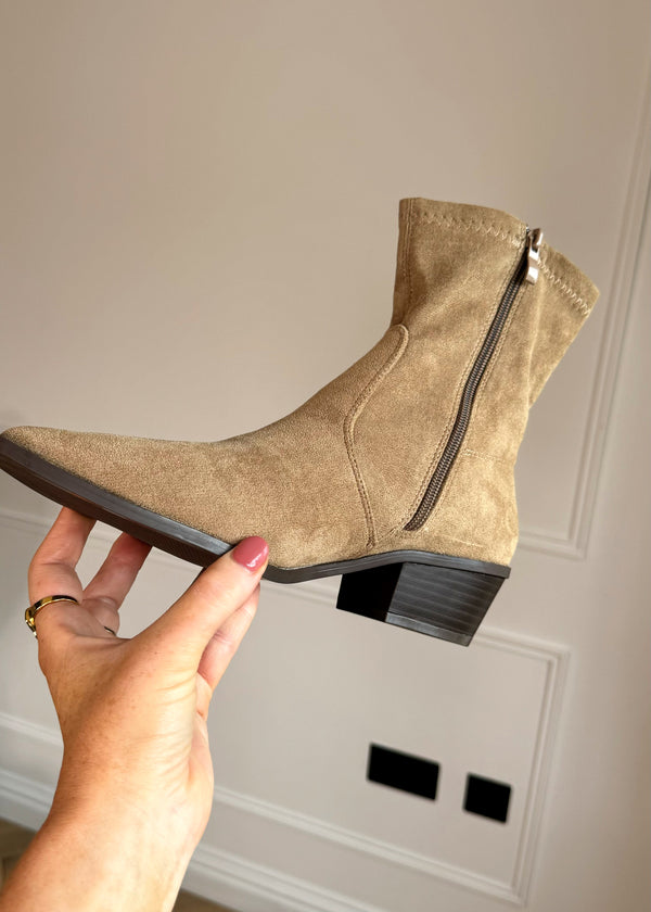 Moss ankle boot - sand-The Style Attic