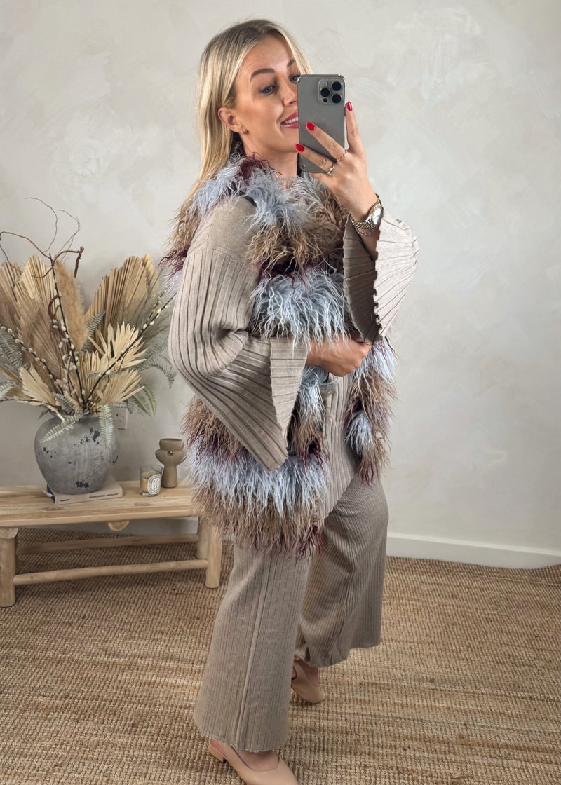 Mossy fur gilet-The Style Attic