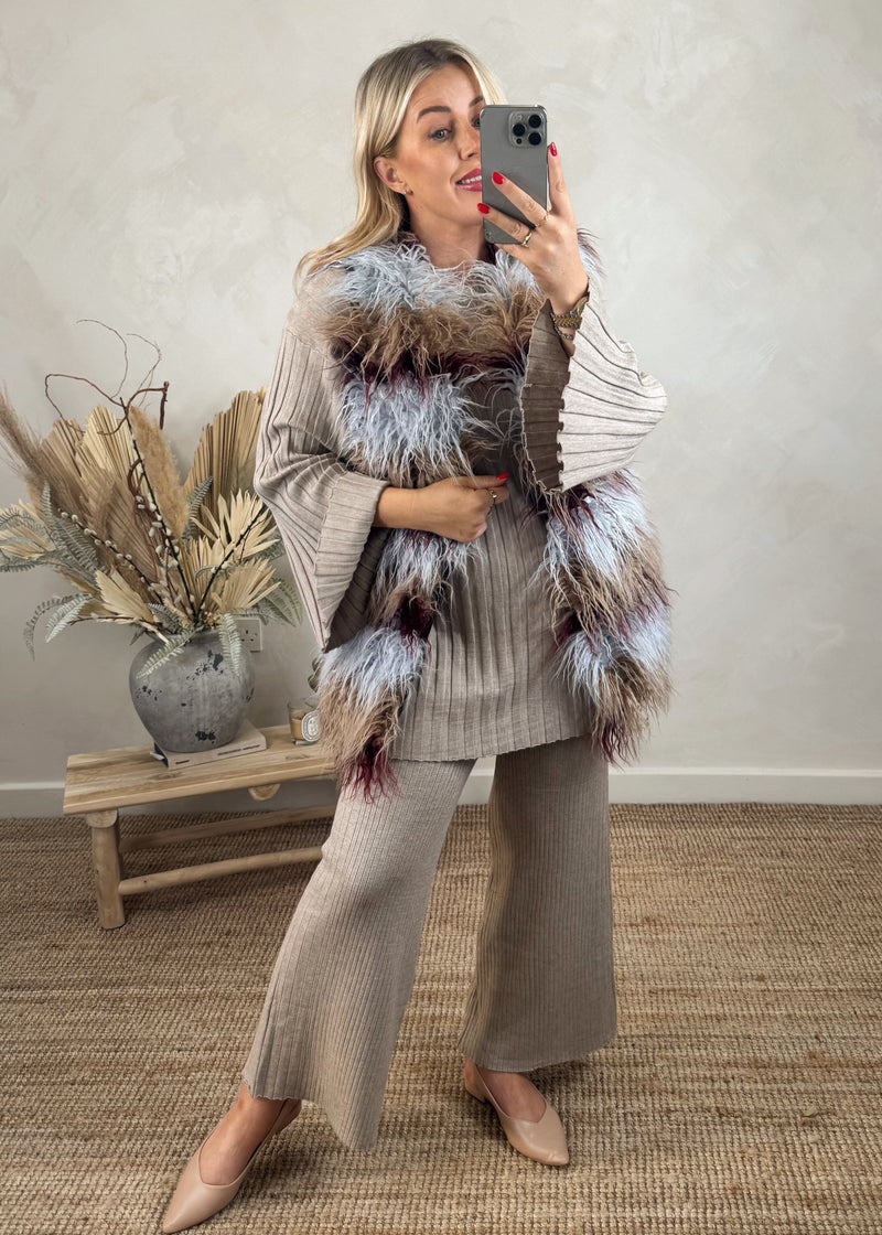 Mossy fur gilet-The Style Attic