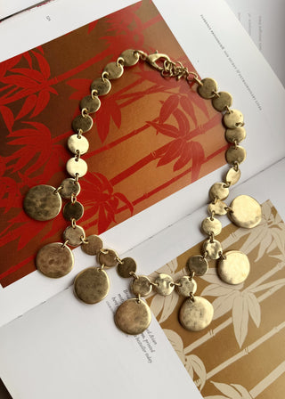 Multi disc necklace - Gold-The Style Attic