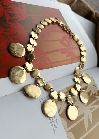 Multi disc necklace - Gold-The Style Attic