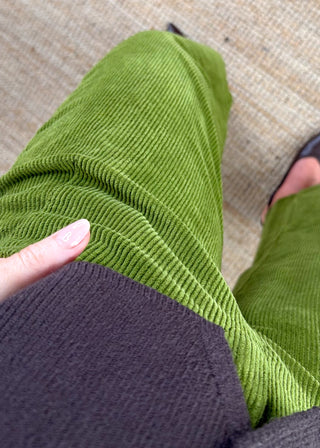 Mylie corduroy barrel leg trouser - Apple size 1-The Style Attic