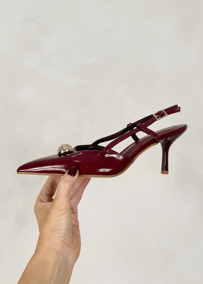 Myra heel - Merlot-The Style Attic
