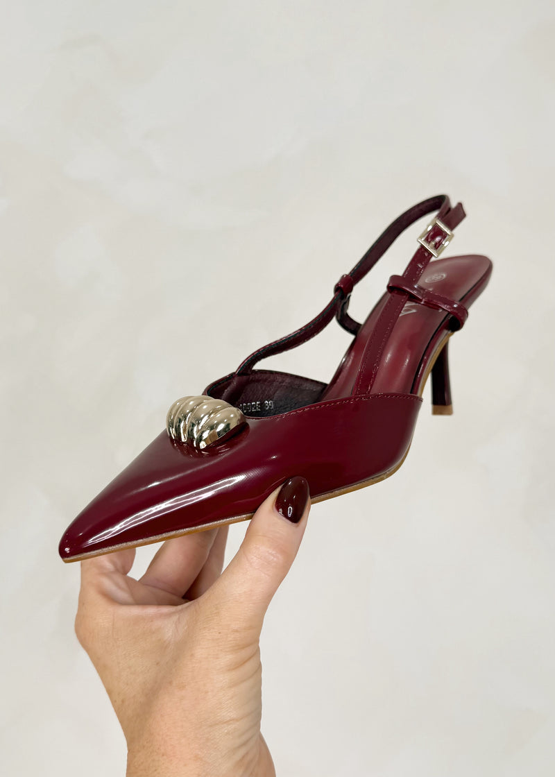 Myra heel - Merlot-The Style Attic