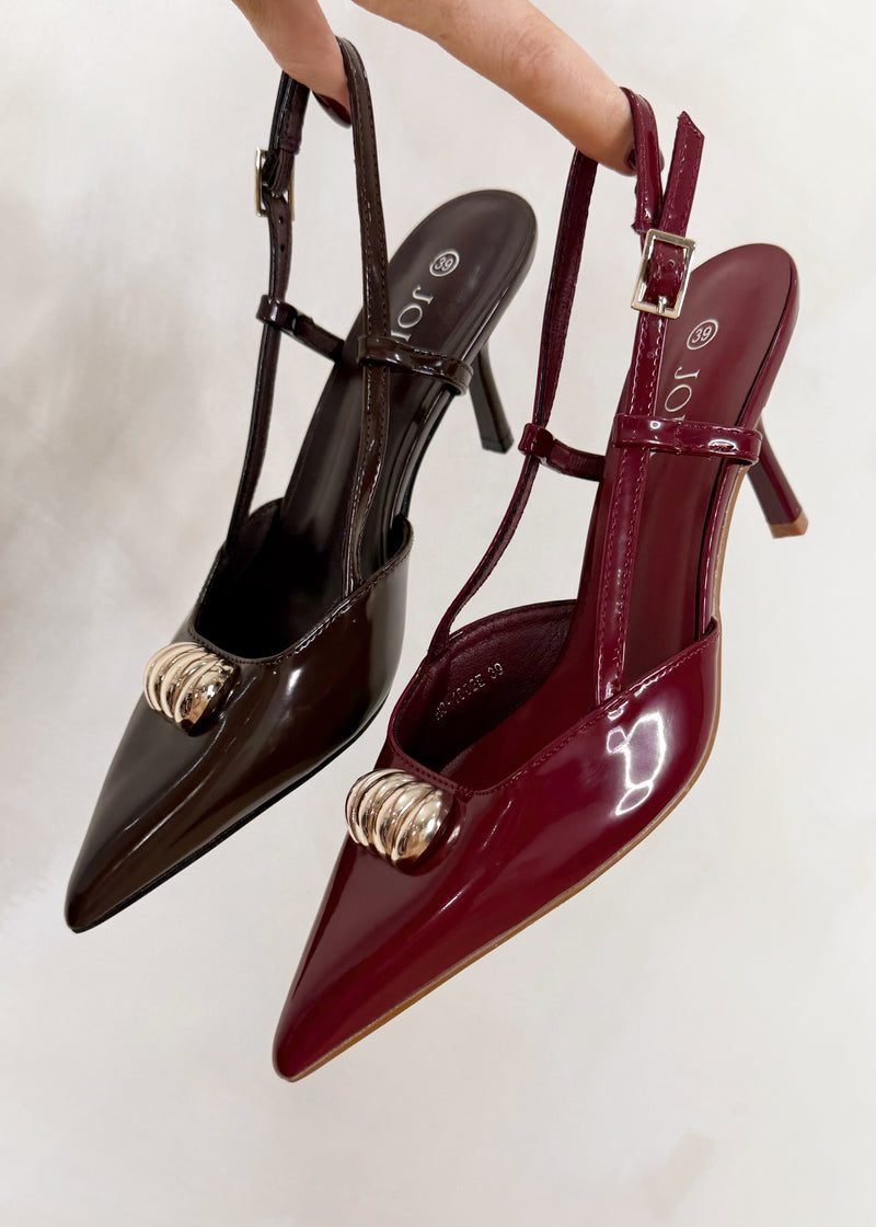 Myra heel - Merlot-The Style Attic