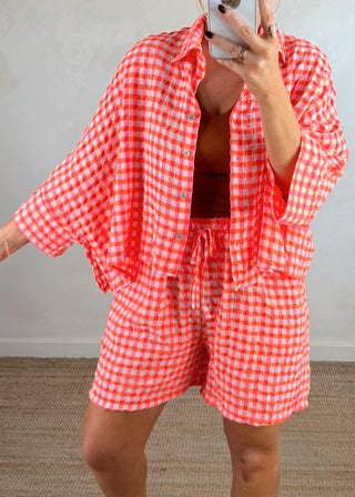 Nancy checked shirt - one-The Style Attic