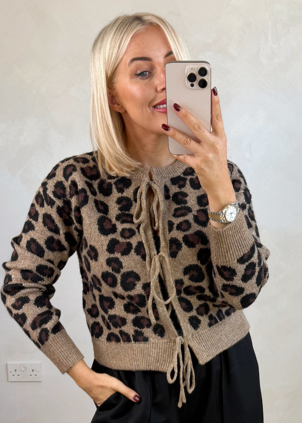 Nao leopard cardigan-The Style Attic