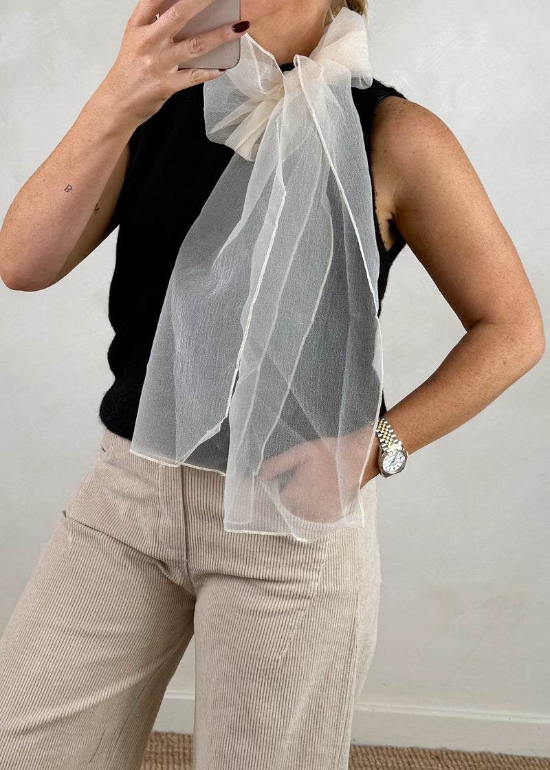 Natasha bow knit - black-The Style Attic