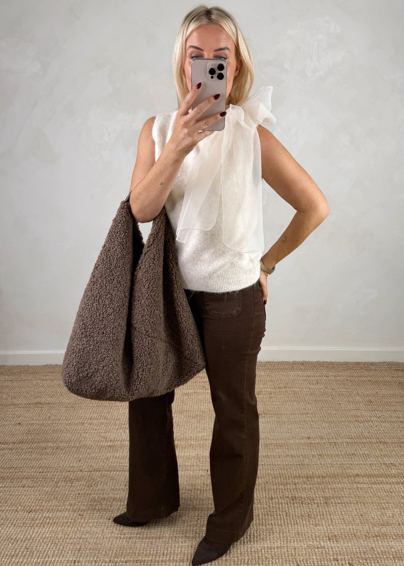 Natasha bow knit - cream-The Style Attic