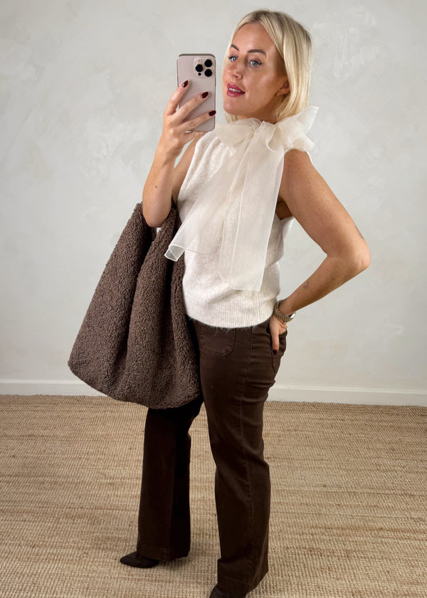 Natasha bow knit - cream-The Style Attic