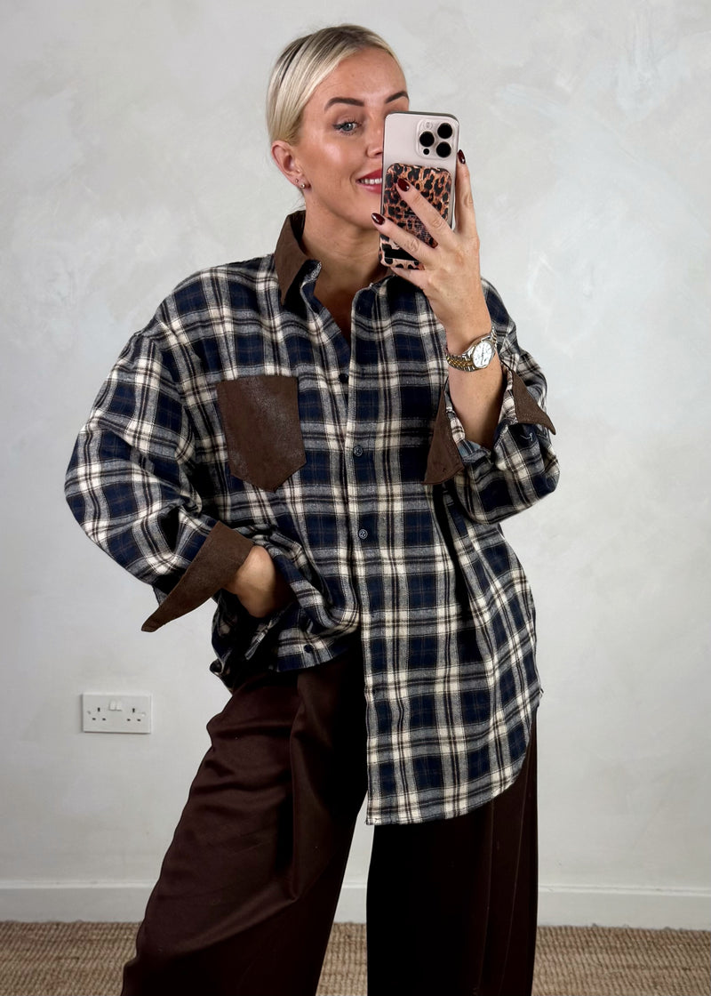 Nate Pocket checked shirt - one-The Style Attic