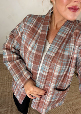 Nina quilted jacket - Tartan-The Style Attic