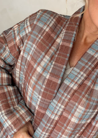 Nina quilted jacket - Tartan-The Style Attic