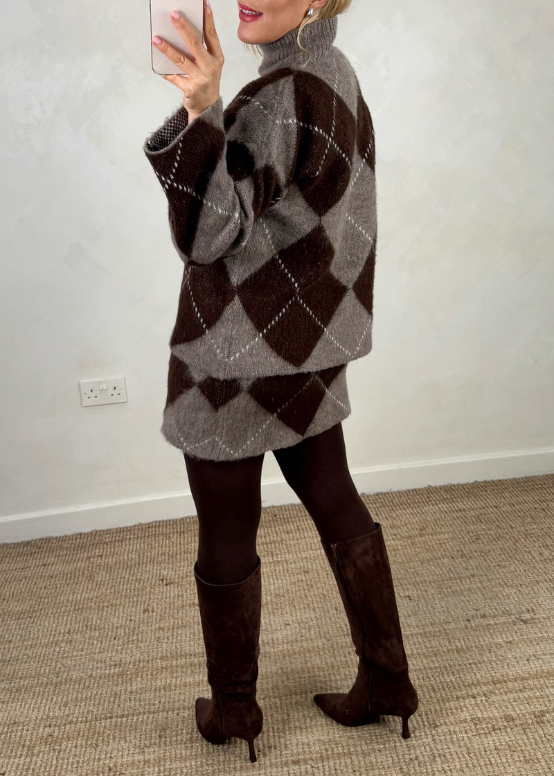 Orla knitted skirt co-ord - one-The Style Attic