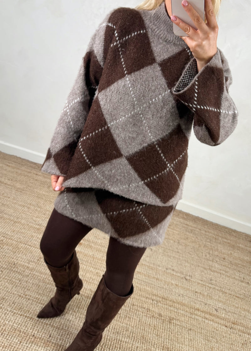 Orla knitted skirt co-ord - one-The Style Attic