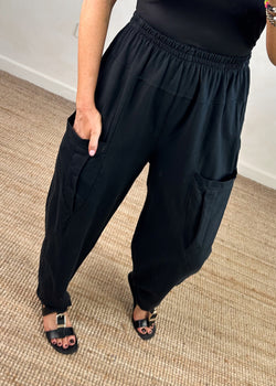 Otis casual pants - black-The Style Attic