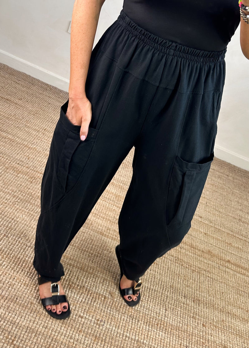 Otis casual pants - black-The Style Attic