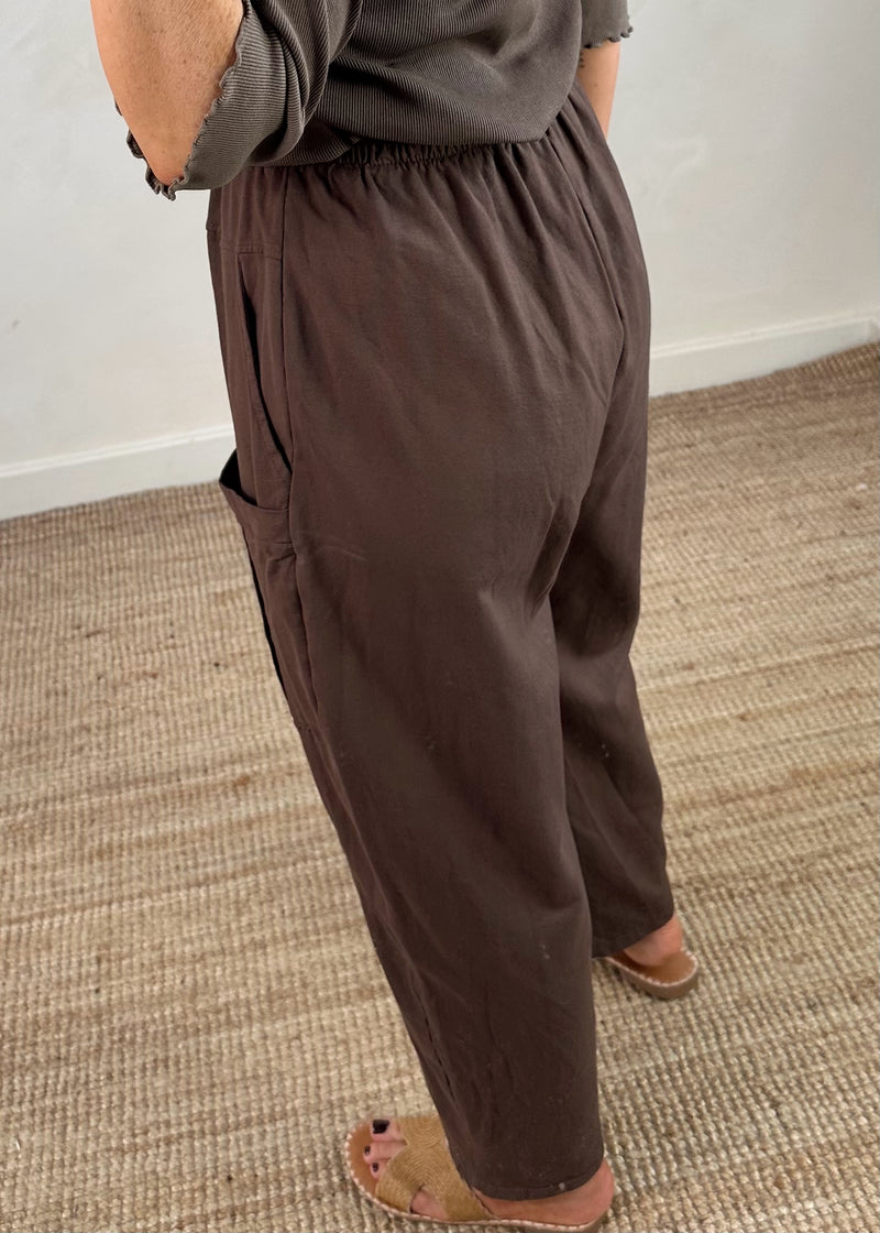 Otis casual pants - chocolate-The Style Attic