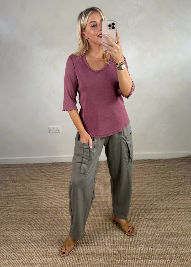 Otis casual pants - mocha-The Style Attic
