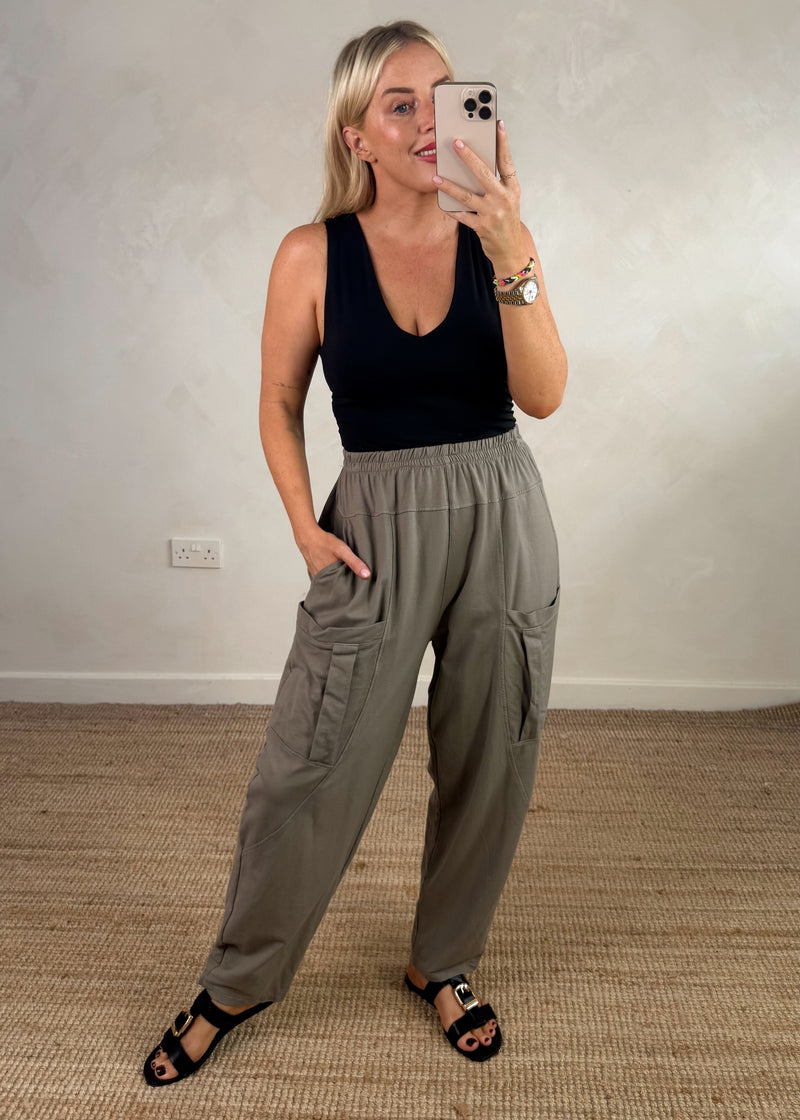 Otis casual pants - mocha-The Style Attic
