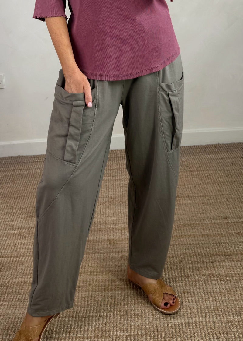 Otis casual pants - mocha-The Style Attic