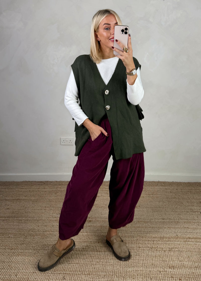 Owen tie side knit - khaki-The Style Attic