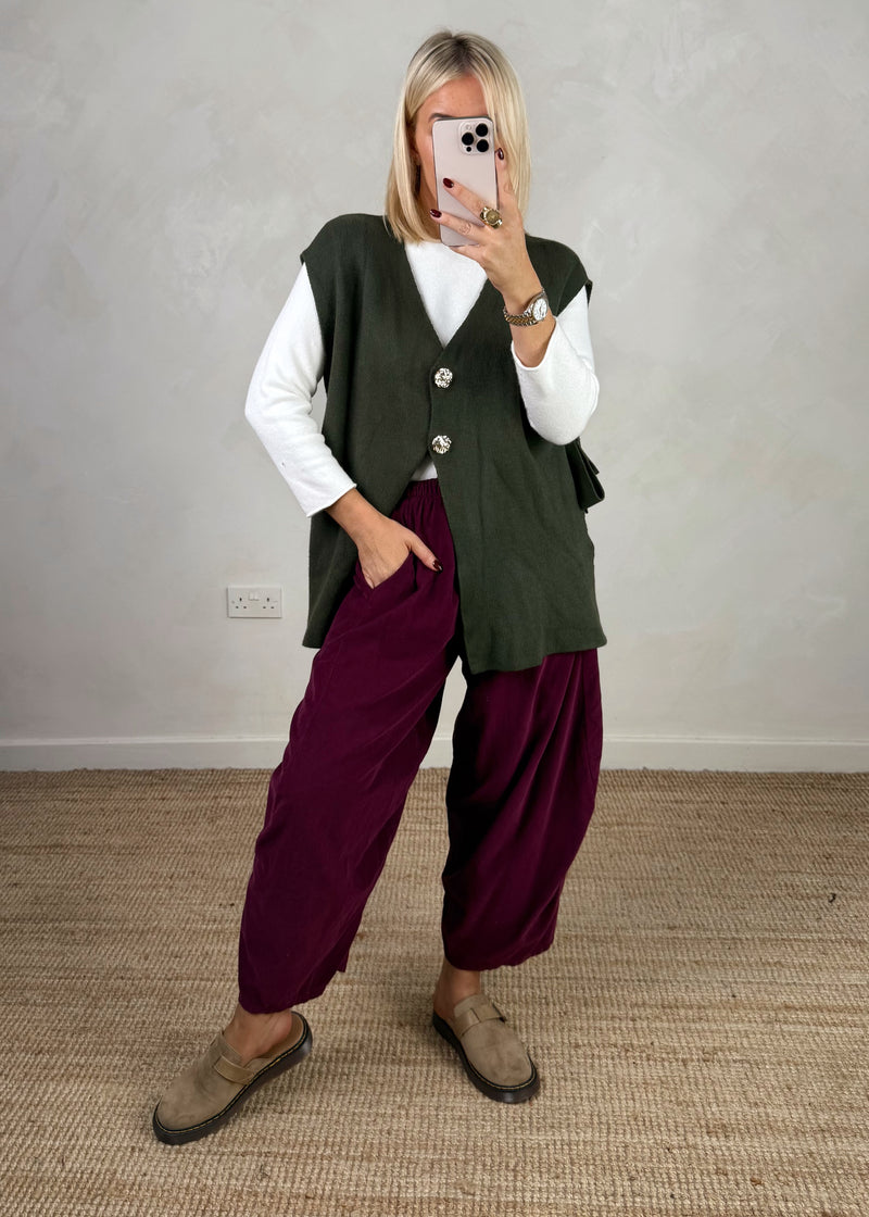 Owen tie side knit - khaki-The Style Attic