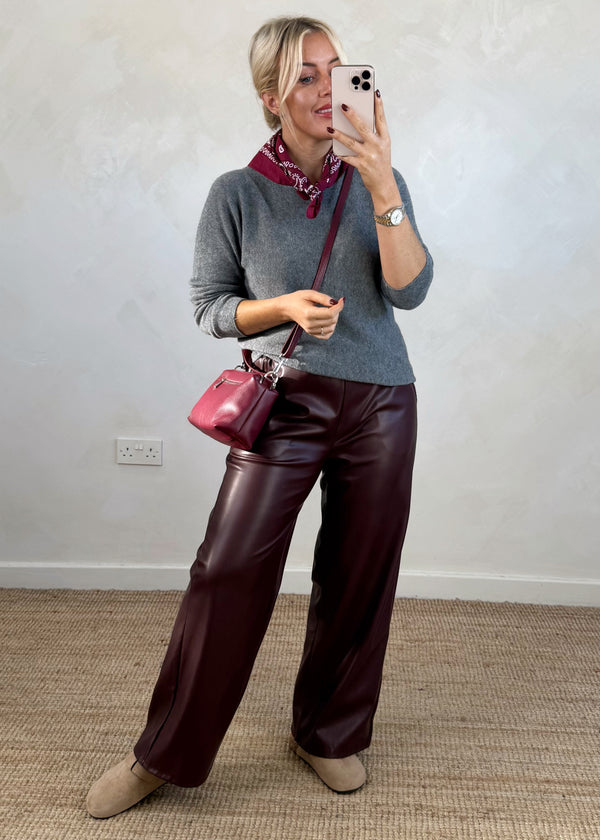 Paisley neck tie - Merlot-The Style Attic