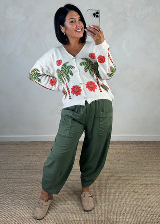 Moda casual pants - Khaki-The Style Attic