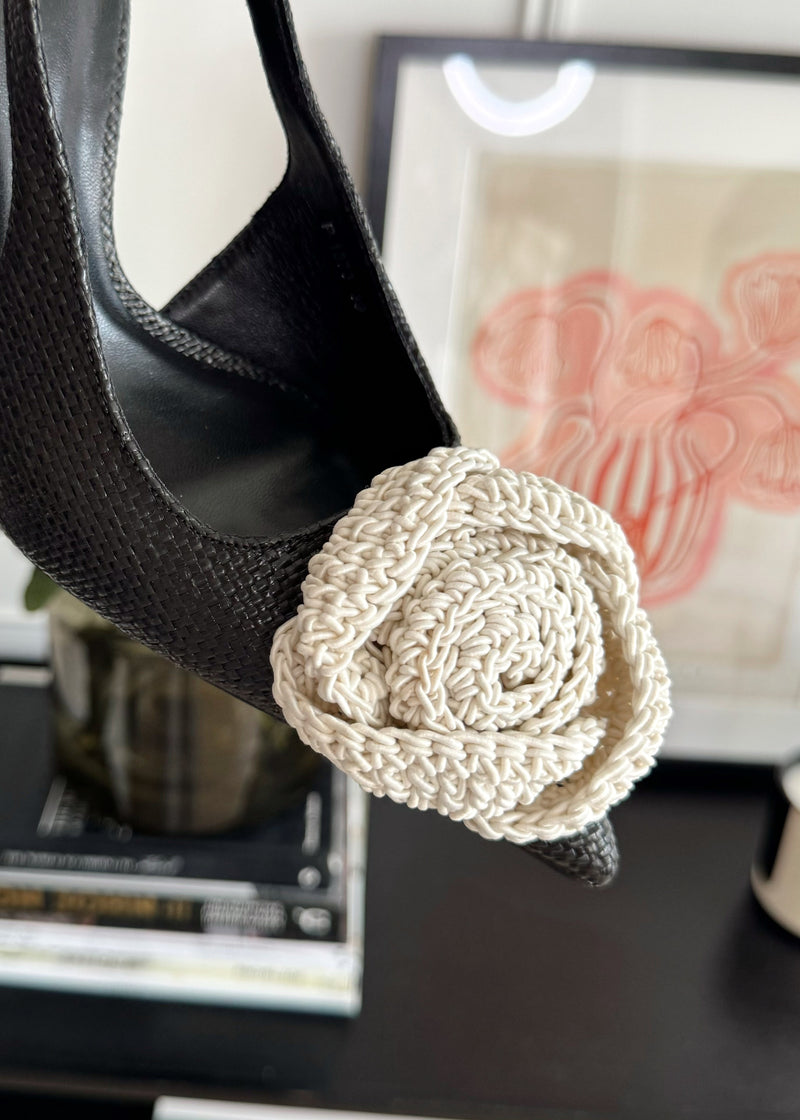 Paris corsage heel - black-The Style Attic