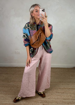 Patchwork bomber jacket-The Style Attic