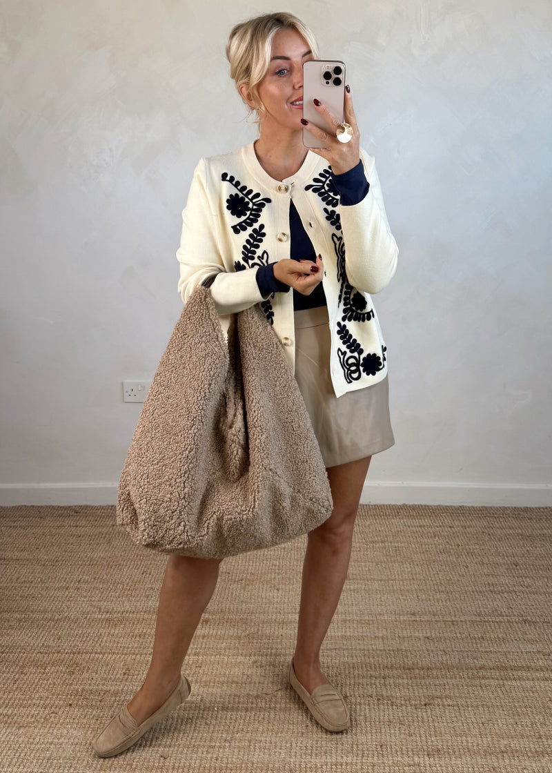 Penelope embroidered knit - cream-The Style Attic