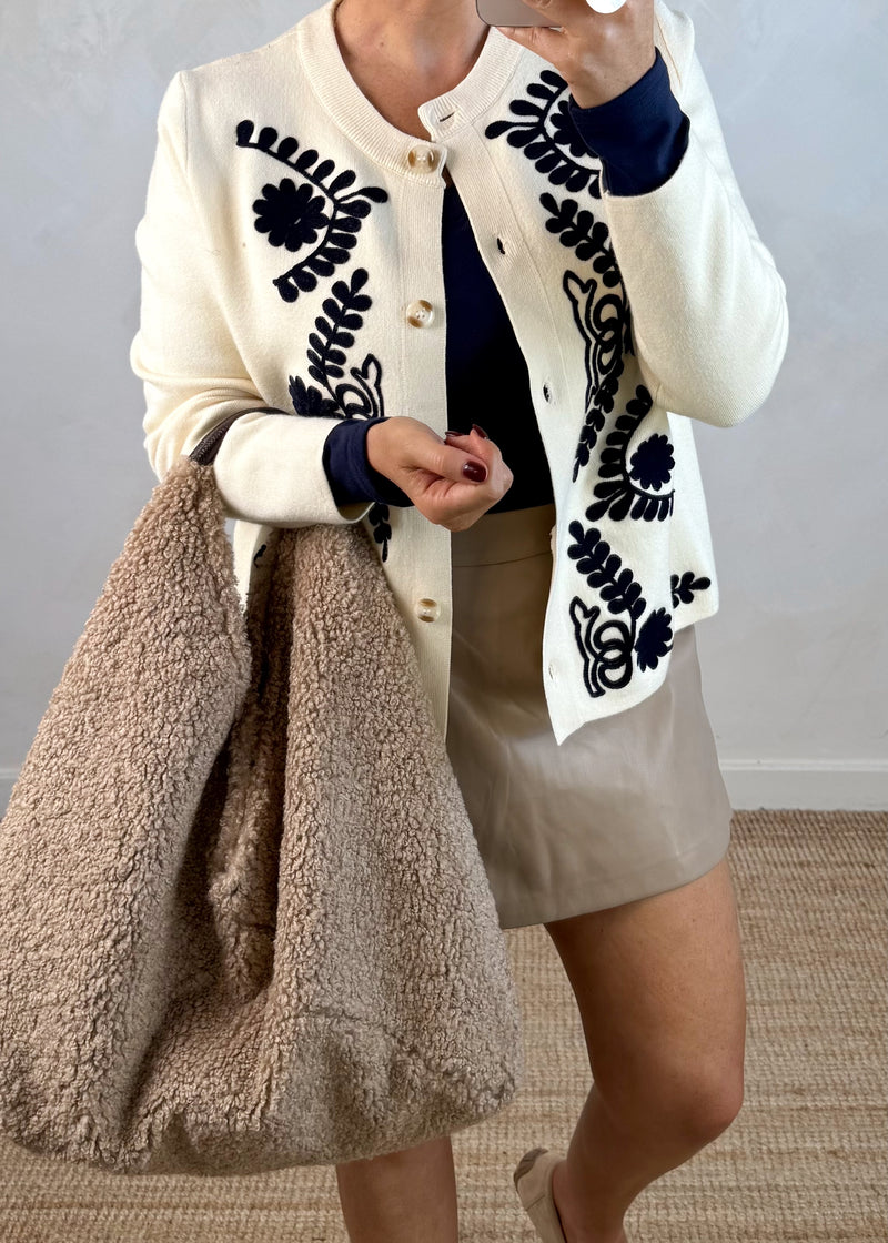 Penelope embroidered knit - cream-The Style Attic