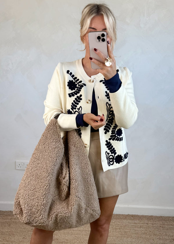 Penelope embroidered knit - cream-The Style Attic