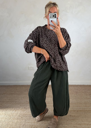 Perfect sweater - Chocolate leopard-The Style Attic