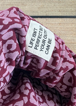 Perfect sweater - Merlot leopard-The Style Attic