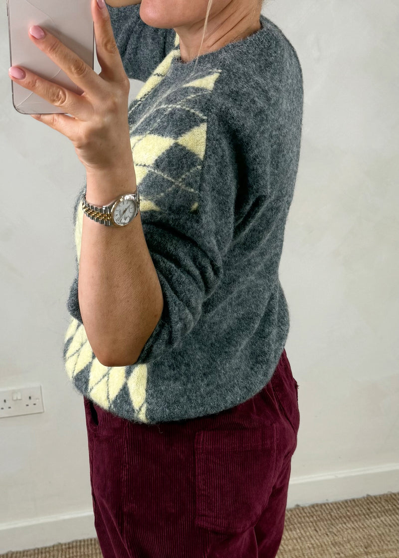 Peta argyle knit - four-The Style Attic