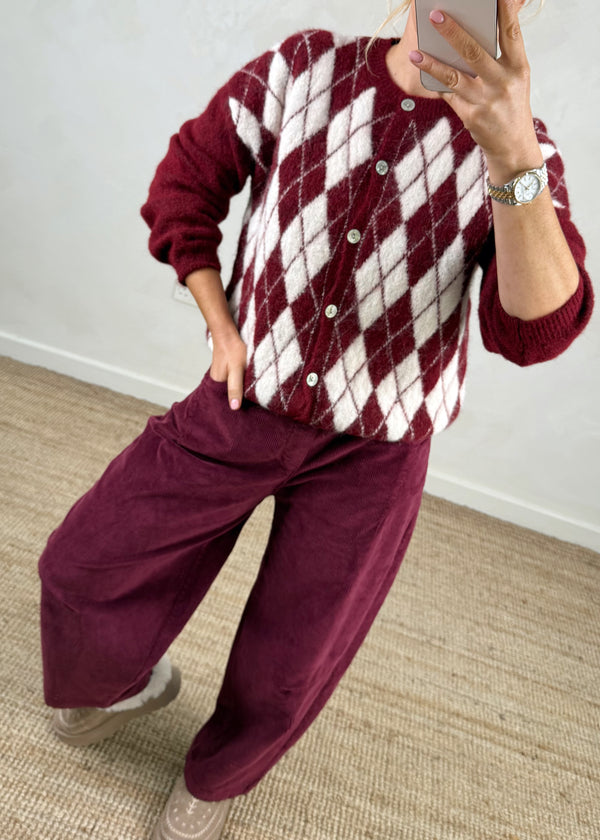 Peta argyle knit - three-The Style Attic