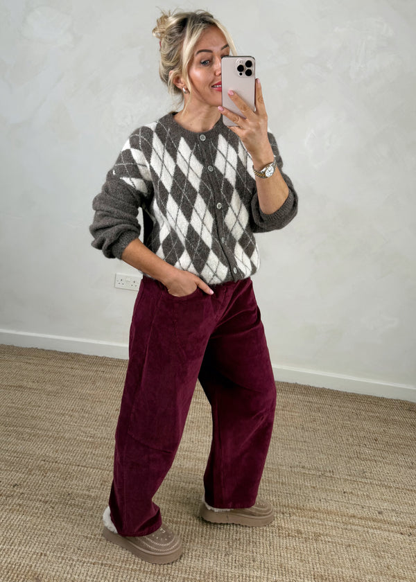 Peta argyle knit - two-The Style Attic