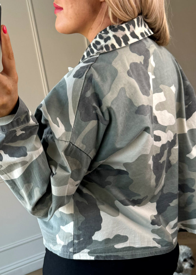 Philippa camo jacket-The Style Attic