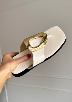 Piers sandal - beige-The Style Attic