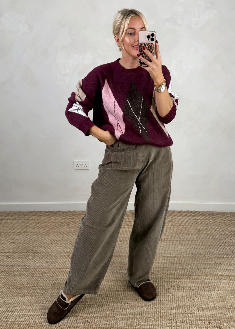 Pine valley knit - Merlot-The Style Attic