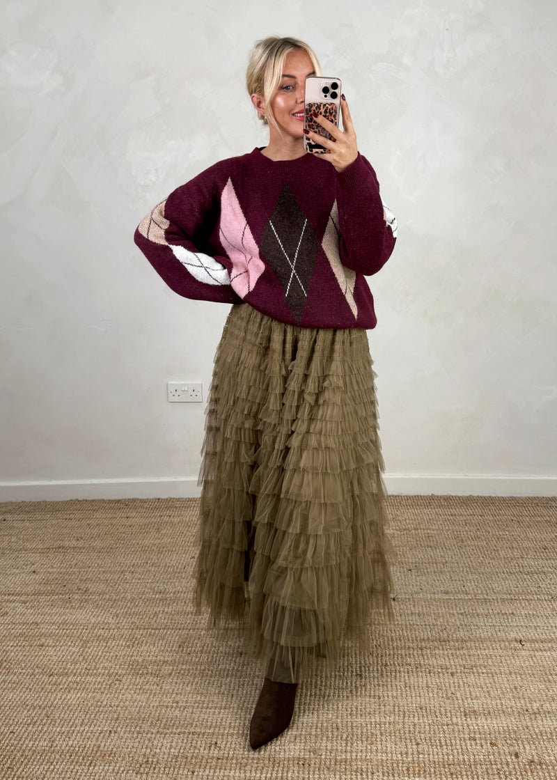 Pine valley knit - Merlot-The Style Attic