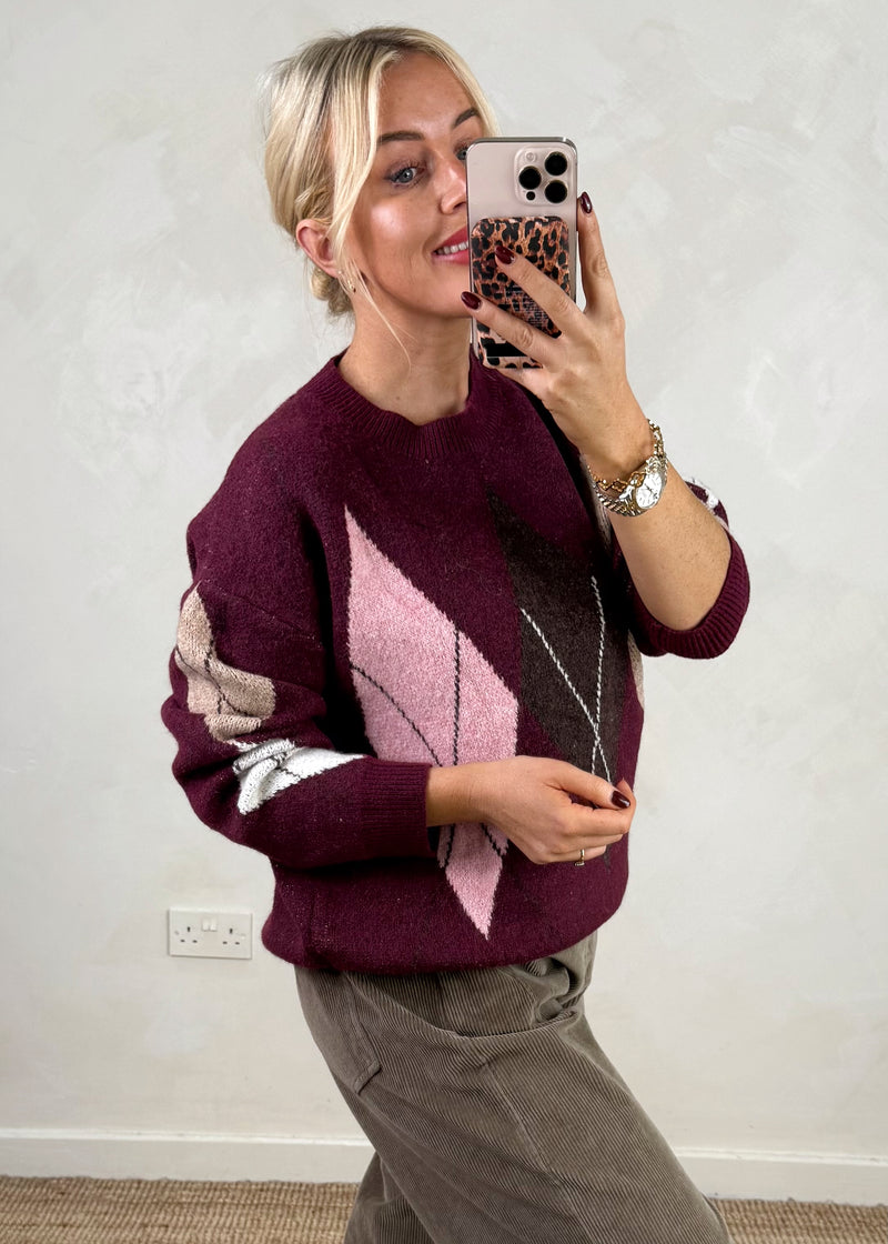 Pine valley knit - Merlot-The Style Attic