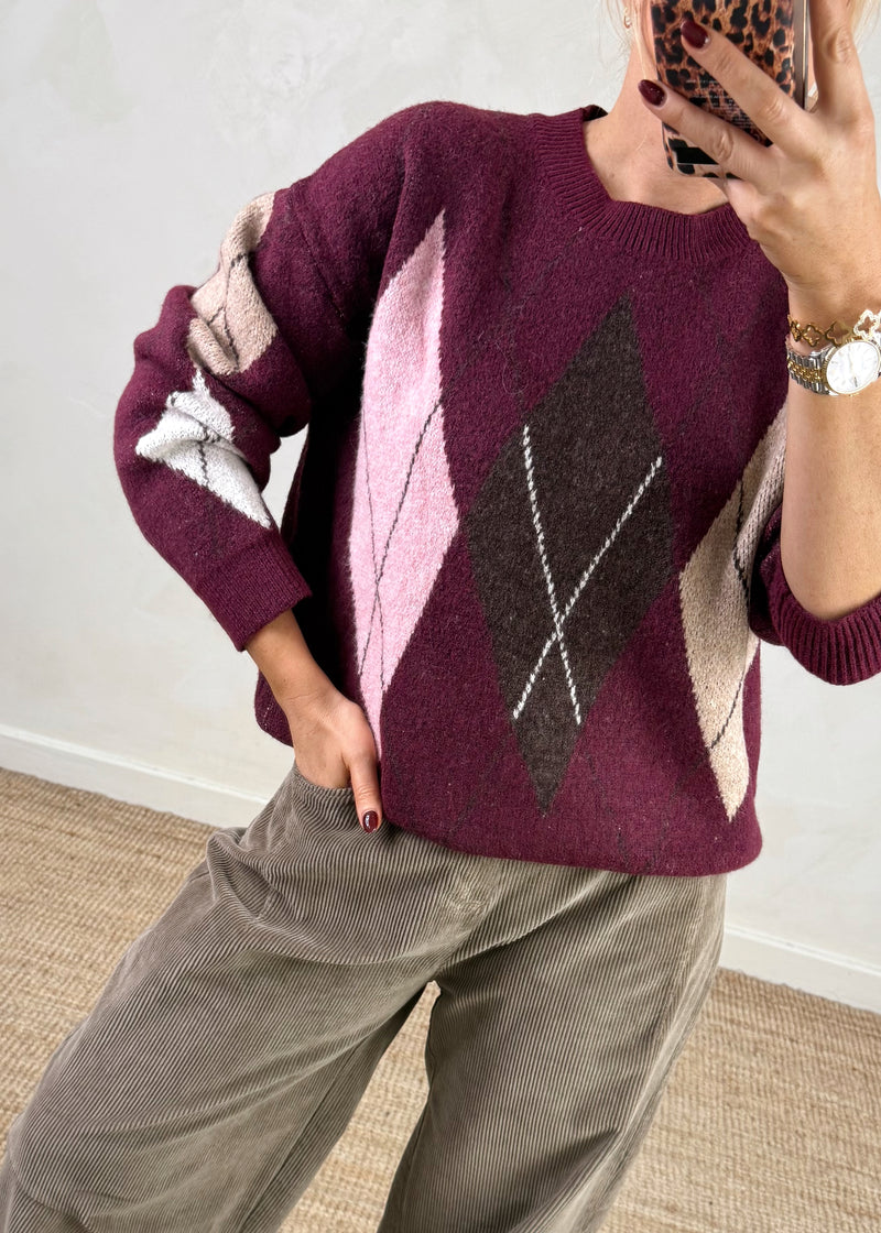 Pine valley knit - Merlot-The Style Attic