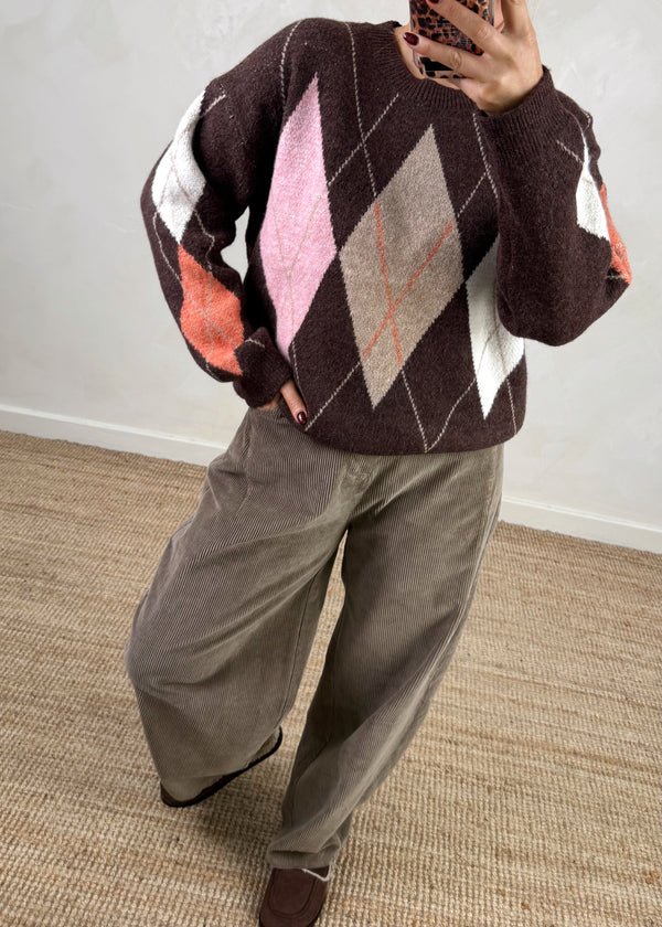 Pine valley knit - chocolate-The Style Attic