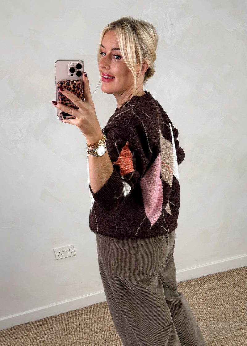 Pine valley knit - chocolate-The Style Attic