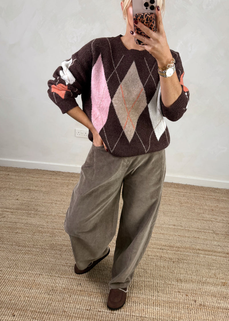 Pine valley knit - chocolate-The Style Attic